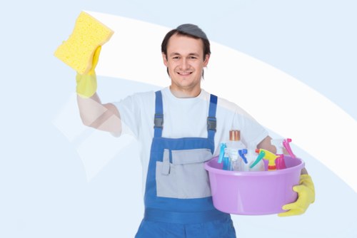 Bathroom move in cleaning with sanitized fixtures and polished surfaces