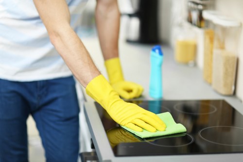 Bathroom deep cleaned during end of tenancy cleaning service